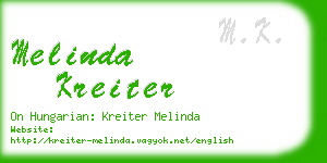 melinda kreiter business card